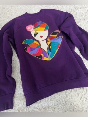 Vintage Upcycled Raglan Sweatshirt 90s Fruit Of The Loom